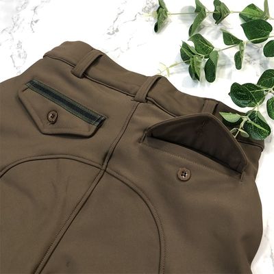 320gsm Horse Riding Pants 6-15 Years Old Boys Brown Knee Silicone Eqeustrian Breeches