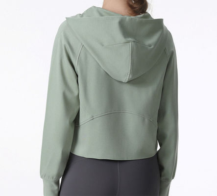 Black Yoga Sports Top Custom Women Running zipper Jacket Quick Dry