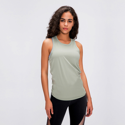 Skin Friendly Ladies Yoga Tops Bandage Back Loose Sleeveless Yoga Tank Tops