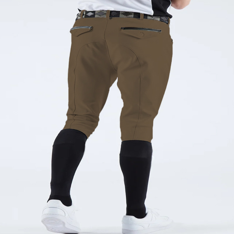 Horse Riding Pants 6-15 Years Old Boys Brown knee Silicone Eqeustrian Breeches For Kids